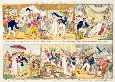 Las aventuras de Johnny Newcome, publicado en 1812 de William Elmes